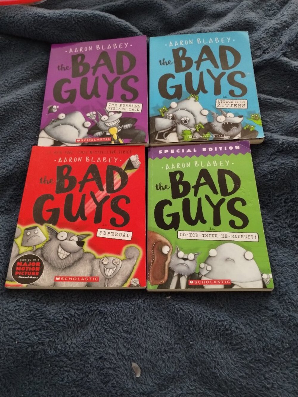 Bad Guys chapter books,lot of 4,new